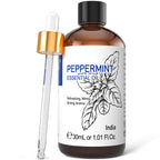 HIQILI 1 Fl Oz Peppermint Oil, for Homemade Spray, Diffuser, 100% Pure Natural 30ML