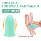 LYSIAN 100 Pairs Slim Foam Ear Plugs for Small Ear Canals Women, 35dB SNR Noise Canceling Sound Blocking Reduction Earplugs for