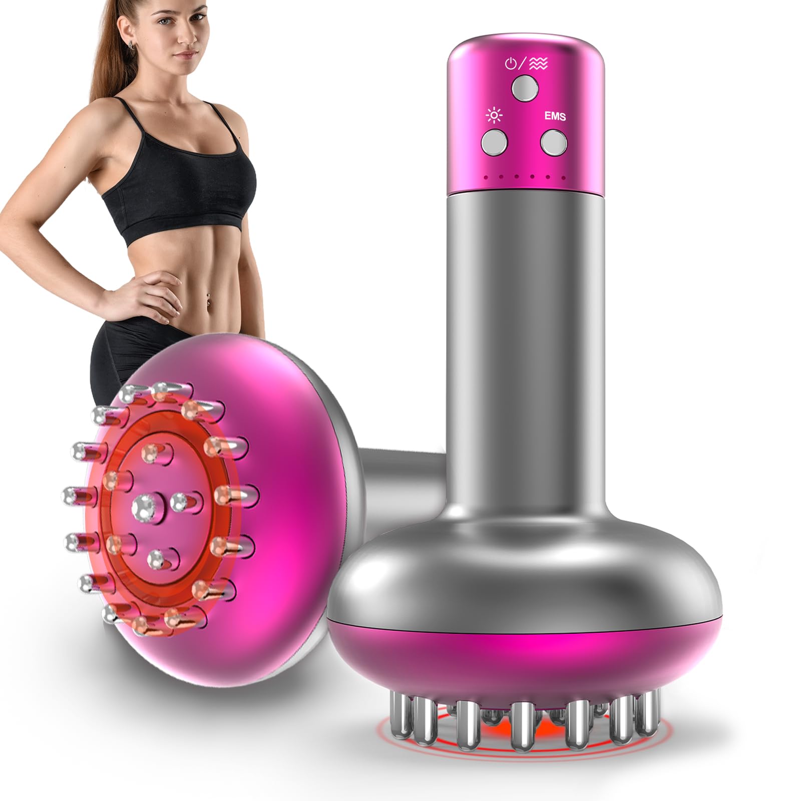 Yincook Lymphatic Drainage Massager & Anti Cellulite Massage Tool, Helps Reduce Stretch Marks & Cellulite,for Legs, Arms & Belly