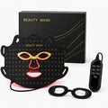 shalaker Red Light Therapy Face Mask, 7 Colors LED with 850NM NIR, Photon Skin Rejuvenation, Bendable and Portable, 240 LEDs