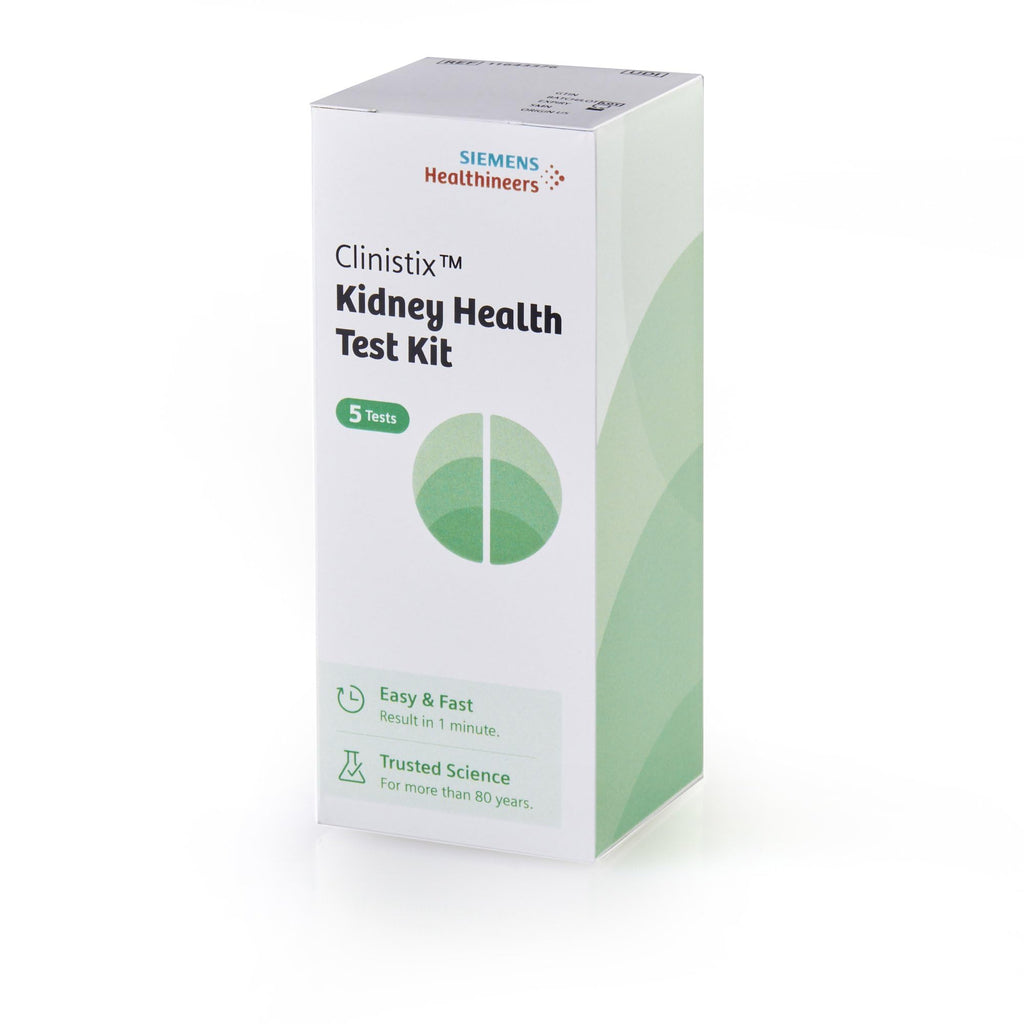 Clinistix Kidney Health Test Kit, Urine Test Strips - Easy-to-Use at-Home Dipstick Testing for Albumin and Creatinine, Fast 1-Mi