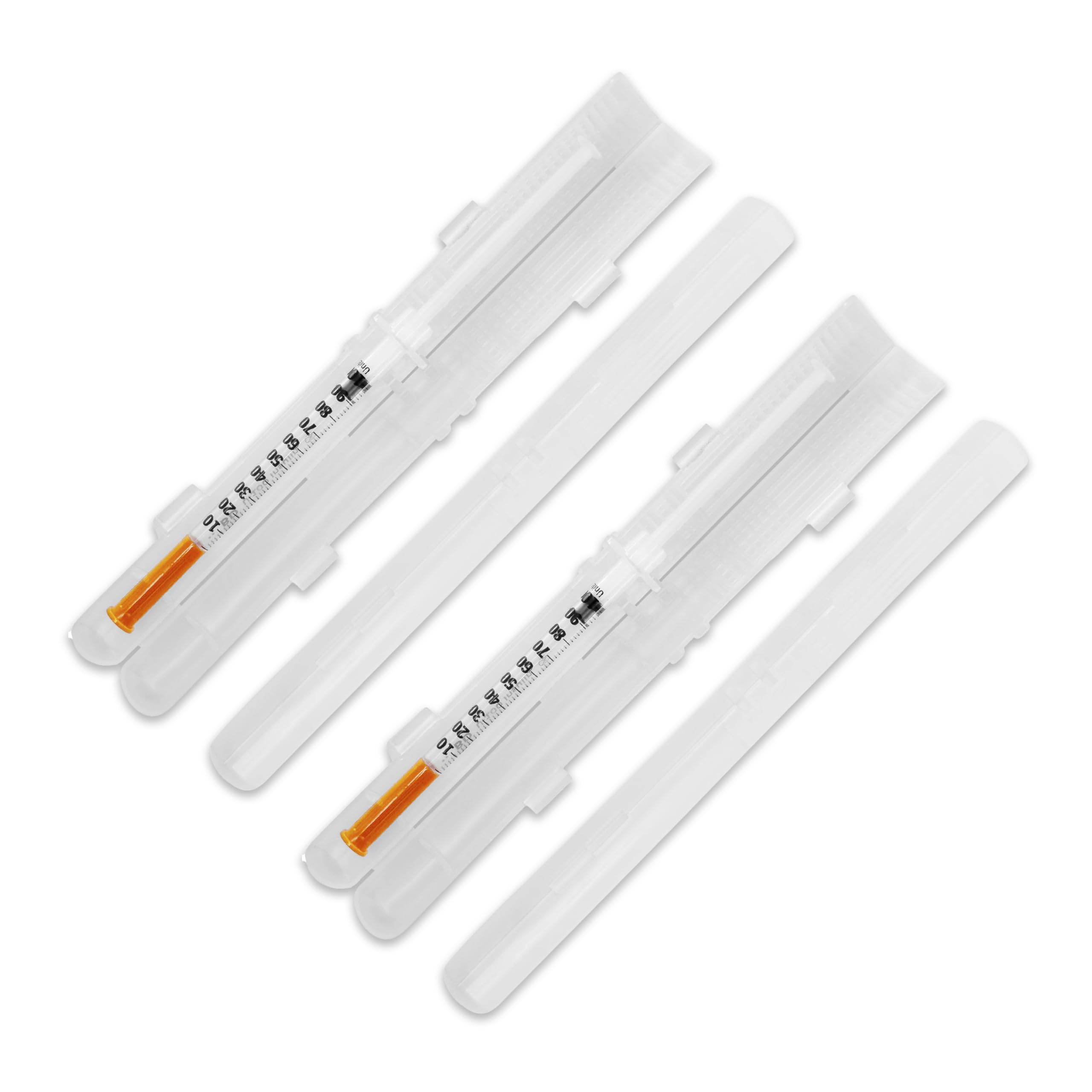GMS 60cc Syringe Case - Holds New, Prefilled & Used Syringes with Needles - Small & Discreet - Ideal for Travel - Sharps Contain