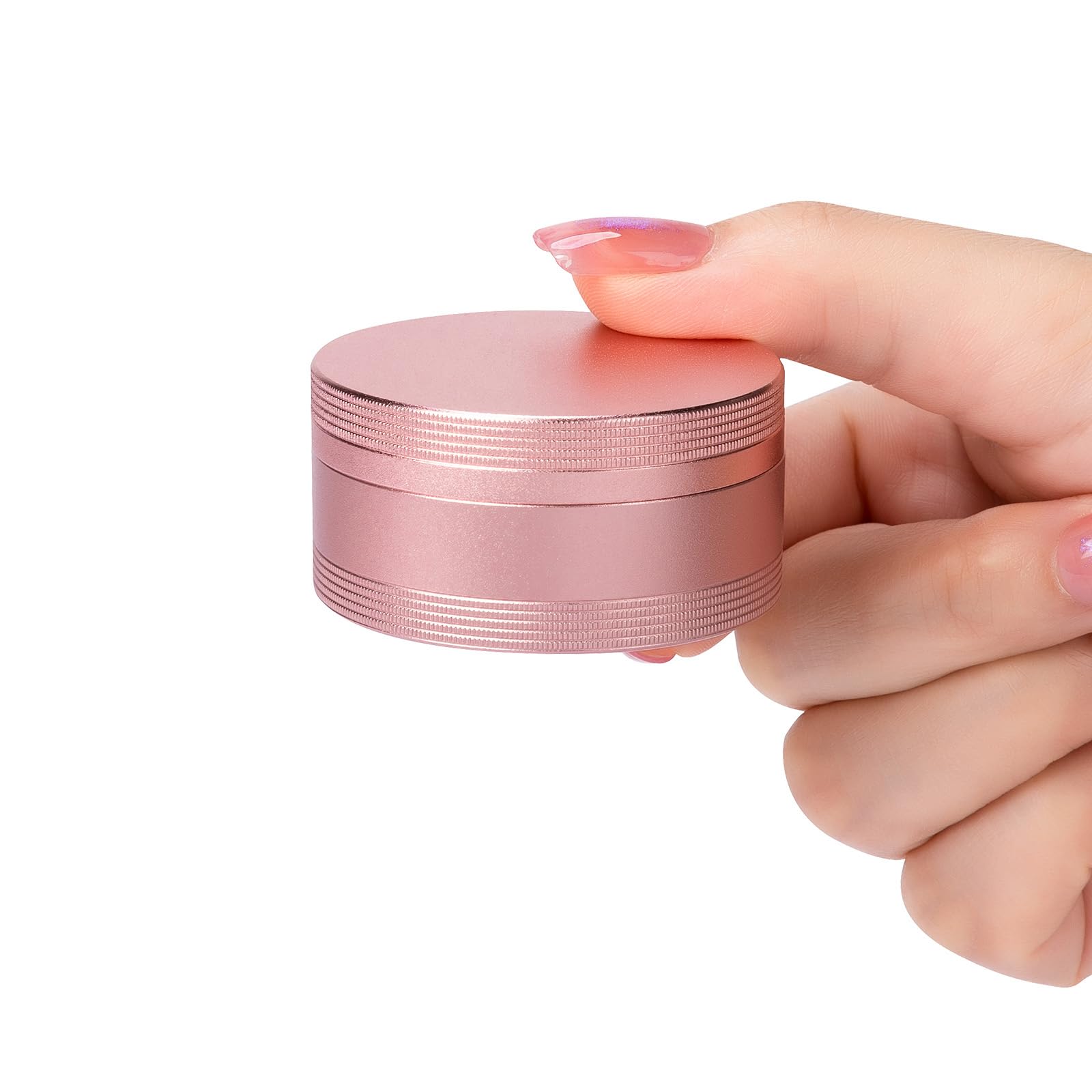 Portable Pill Box Pill Case Daily - Waterproof Single Metal Pill Container for Pocket Purse, Aluminium Alloy Round Daily Medicin