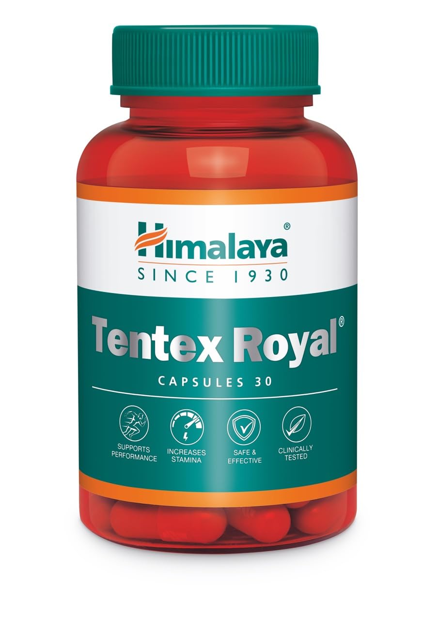 Himalaya Tentex Royal For Men | 30 Capsules | Herbal Formulation I Helps Improve Physical Performance I Clinically Tested I Impr