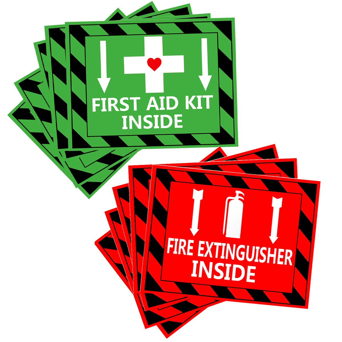 Remarkable Green First Aid Kit Inside Red Fire Extinguisher Inside Stickers,45 Inch Adhesive First