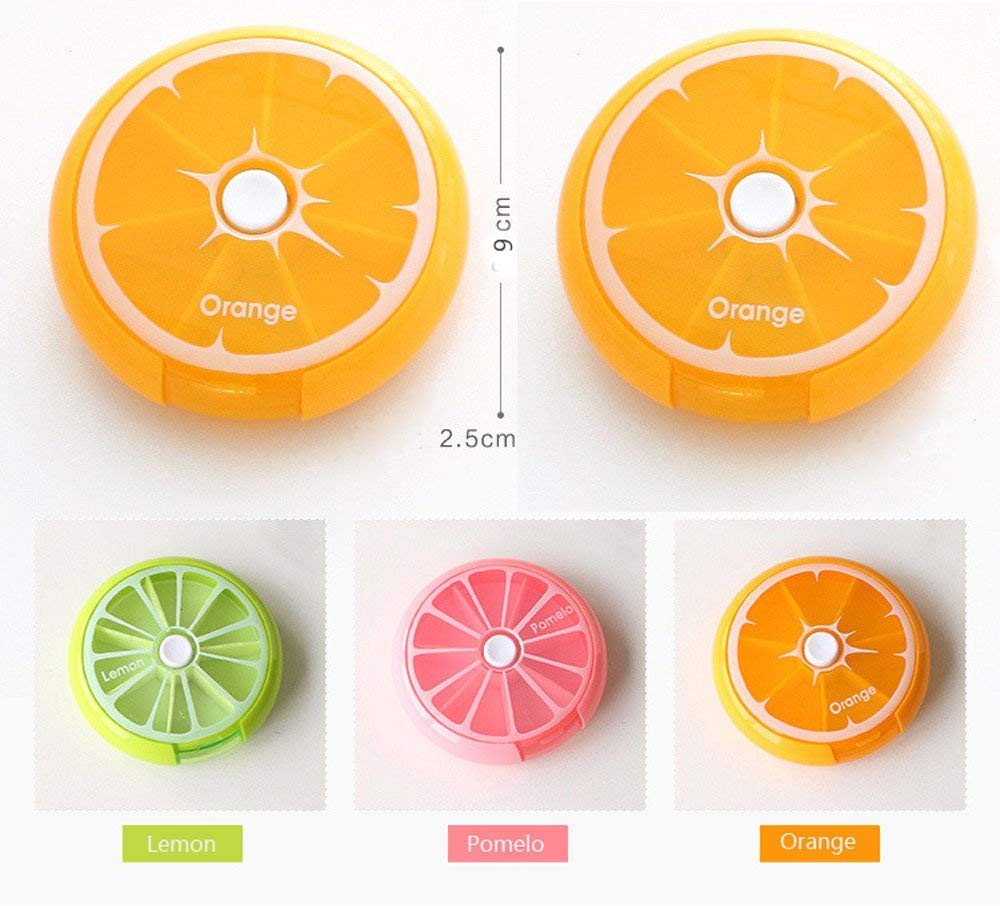 Pill Cases Pill Box Weekly 3 Times 7 Compartments Large Medicine Pill Organizer (Group 3PCS+Bag 3PCS)