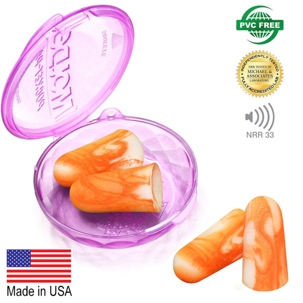MOLDEX Soft Foam Earplugs 100 Pairs Softies Ear Plugs for Sleeping, Snoring, Work, Travel, Shooting -33dB Highest NRR Made in US