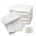 Split Drain Sponge Gauze 4x4 Sterile 6 Ply Pads [Pack of 50] Absorbent Precut 4X4 Non-Woven Slit Bandage for I.V. Tracheostomy -