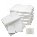 Split Drain Sponge Gauze 4x4 Sterile 6 Ply Pads [Pack of 50] Absorbent Precut 4X4 Non-Woven Slit Bandage for I.V. Tracheostomy -