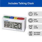 Medcenter Monthly Pill Organizer System 4 Times a Day, 31 Day Pill Organizer Box, with Talking Alarm Clock Reminding System, Mon