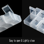 Weekly Travel Pill Organizer Case for Purse with Removable 7 Day Box, Fashionable Pill Container for Medicine, Vitamin, Suppleme