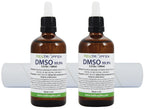 2X DMSO 99.9% Pharma grade ingredients | Low odor - Dimethyl sulfoxide liquid | 2X 3.4 Oz - 2X 100 ml | High purity | Set of two