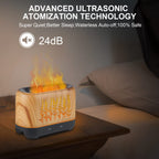 NEWYID Essential Oil Diffuser, 240ml Ultrasonic Flame Oil Diffuser, 3 Mist Mode 4 Timer Up to 12H of Continuous Aroma Waterless