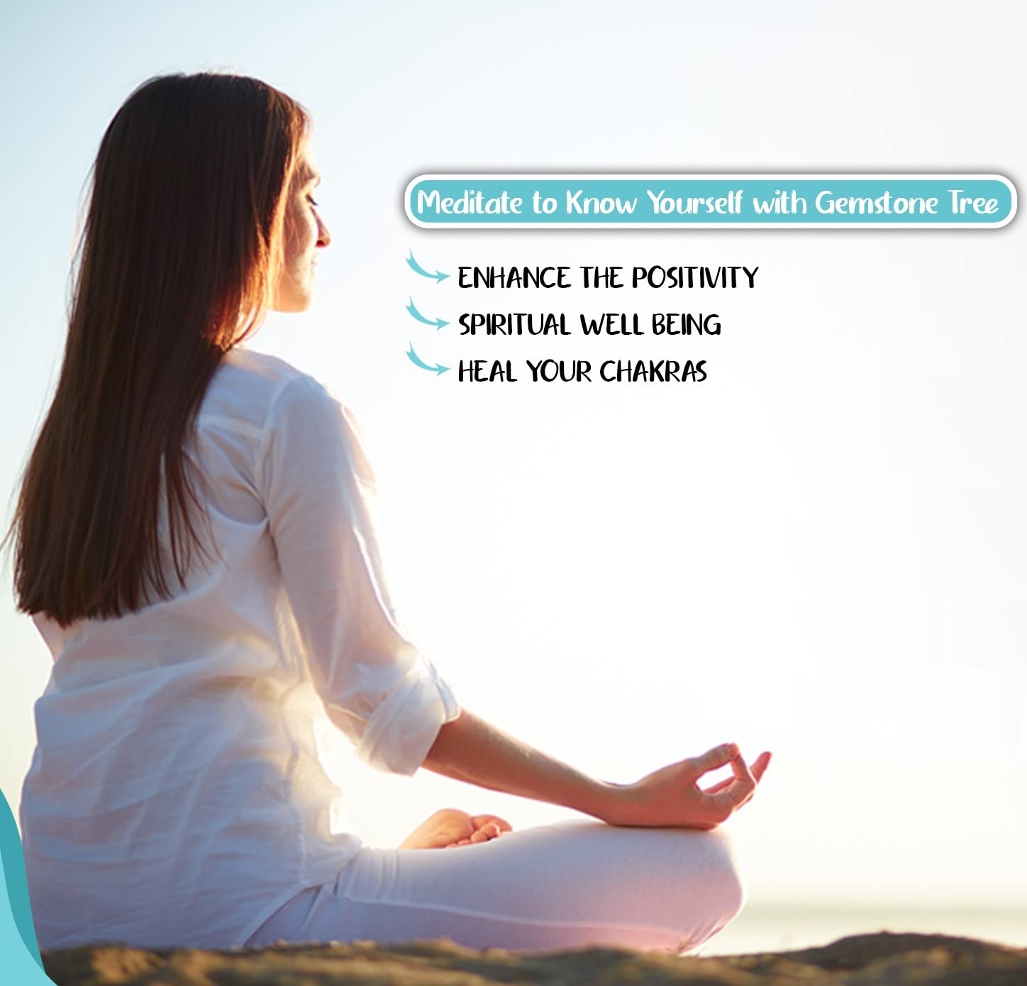 7 Chakra Crystal Tree of Life - Handmade Feng Shui Bonsai, Attract Good Luck - Gemstone Tree, Home Decoration Crystals - Seven C