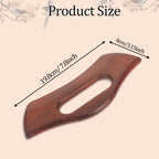 Lymphatic Drainage Massager - Wooden Gua Sha Tool, Manual Body Scraper, Anti-Cellulite Massage Tool for Women & Men