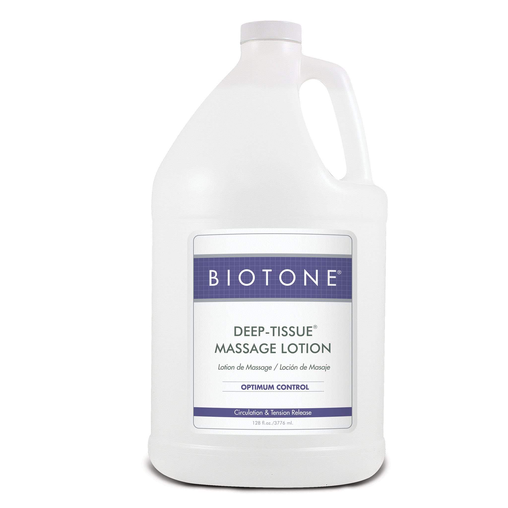 BIOTONE Deep Tissue Massage Lotion, Rich Texture, Lasting Glide, Use for Swedish, Trigger Point, Sports, and Deep Tissue, Smooth