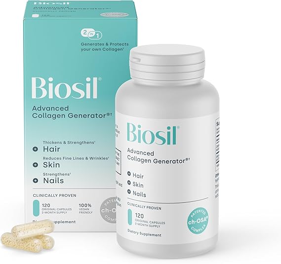 Biosil Collagen Generator with ch-OSA help generate collagen 120 Capsules