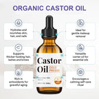 30Pcs Disposable Castor Oil Belly Button Patch with Organic Cold Pressed Glass Bottle 2.04oz | Self-Adhesive Castor Oil Patches