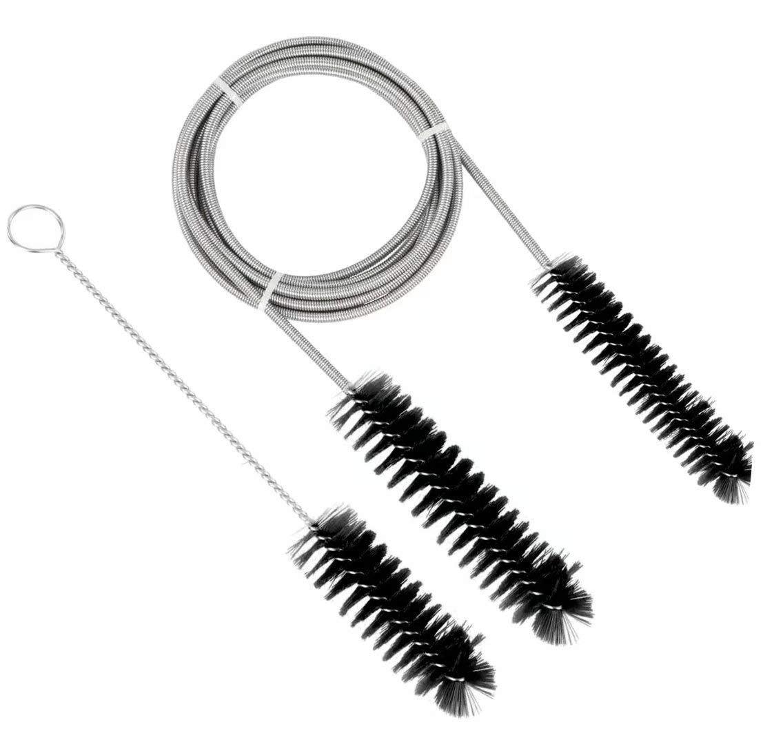 Brush Diameter 15mm 19mm -CPAP Tube Cleaning Brush-Suitable for Most CPAP Hose Type (Black)