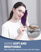 MZOO Sleep Eye Mask for Side Sleeper Men Women, Zero Eye Pressure 3D Sleeping Mask, Light Blocking Patented Design Night Blindfo