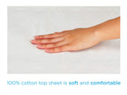 NOVA Medical Products Waterproof Reusable Mattress Overlay with 100% Cotton Skin Soft Top Layer, Washable Incontinence Bed & She
