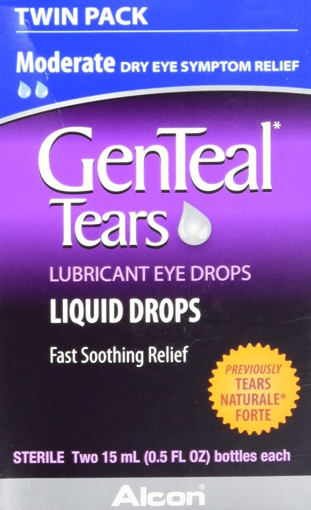 GenTeal Tears Liquid Drops two 0.5 fl oz per bottle ( 2 Pack)