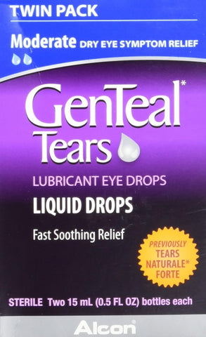 GenTeal Tears Liquid Drops two 0.5 fl oz per bottle ( 2 Pack)