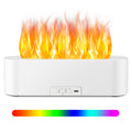 Timeable Flame Air Humidifier, Upgrade 7 Color Flame Fire Lights Essential Oil Diffuser Waterless Auto Off 150ml Aromatherapy Di