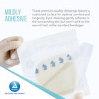Dynarex DynaDerm Hydrocolloid Dressings, Sterile Moist Bandages Used for All Kinds of Wounds, 4'' x 4'', X-Thin & Latex-Free, Pe
