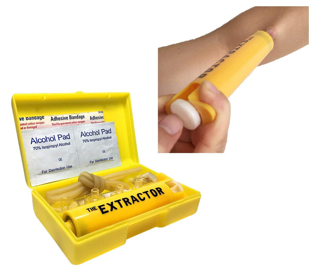Finever Insect Bug Bee Sting Snake Bite Venom Extractor Suction Kit Tool Pump First Aid Safety Fast Emergency for Hiking Backpac