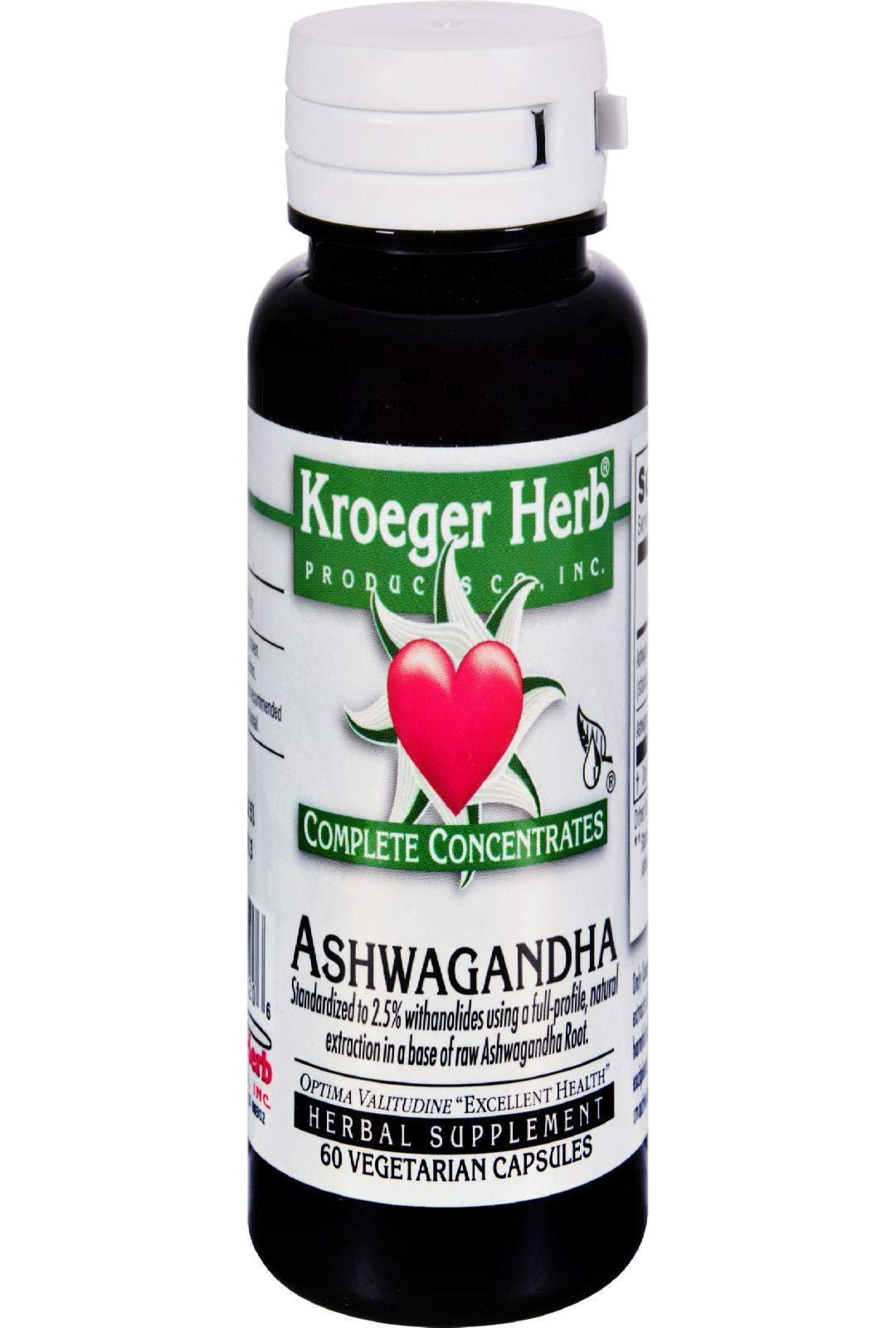 Kroeger Herb Complete Concentrate, Ashwagandha, 60 Count