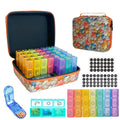 GZWENHAN Monthly Pill Organizer, 31-Day Medicine Box with Hard Shell Case, 3 Times Daily Dosage Schedule, Plastic Rectangular De