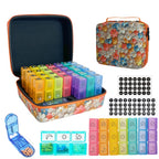 GZWENHAN Monthly Pill Organizer, 31-Day Medicine Box with Hard Shell Case, 3 Times Daily Dosage Schedule, Plastic Rectangular De