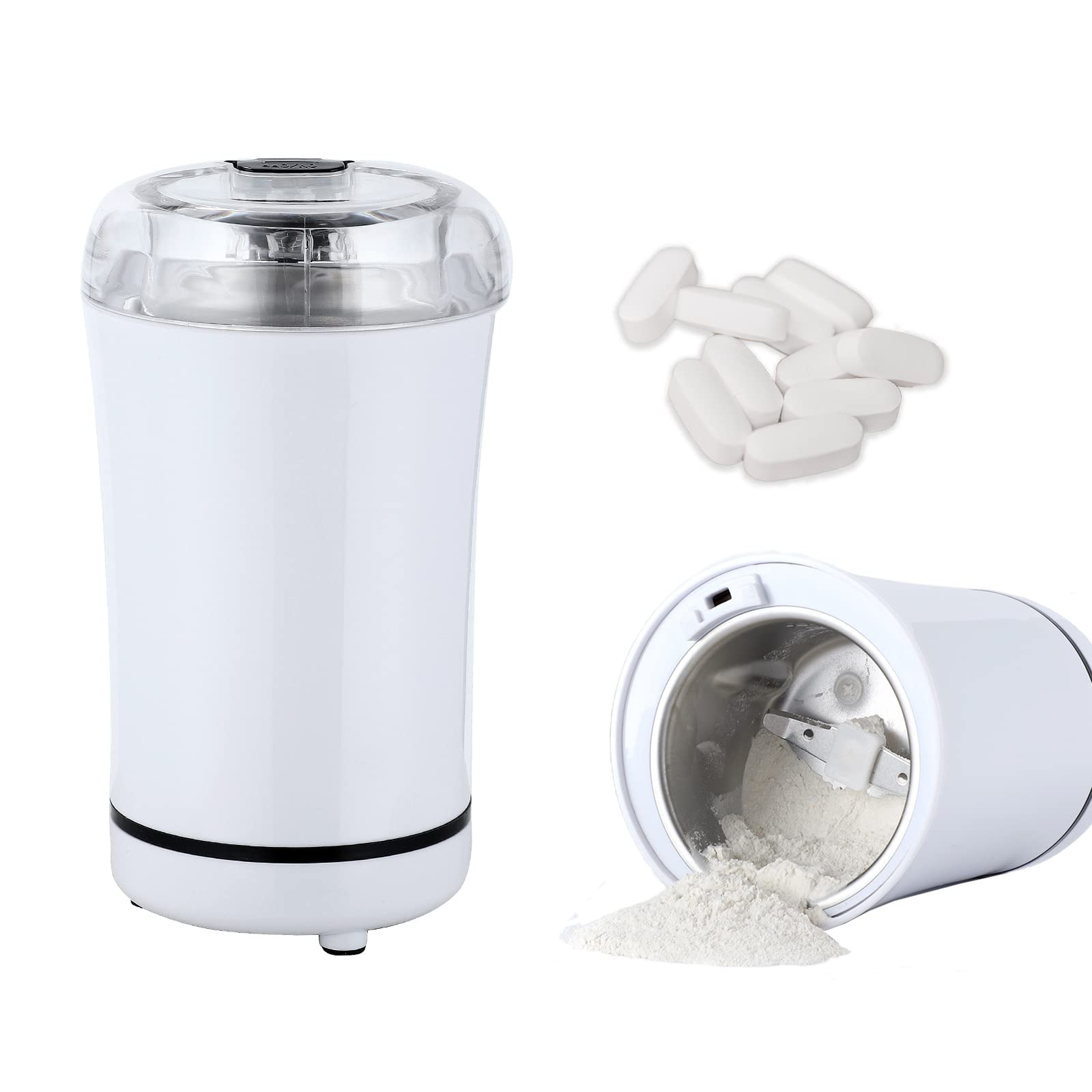 Electric Multifunctional Grinder.Electric Pill Crusher Grinder for Small or Large Pills,to Fine Powder. Pill Crusher Pulverizer 