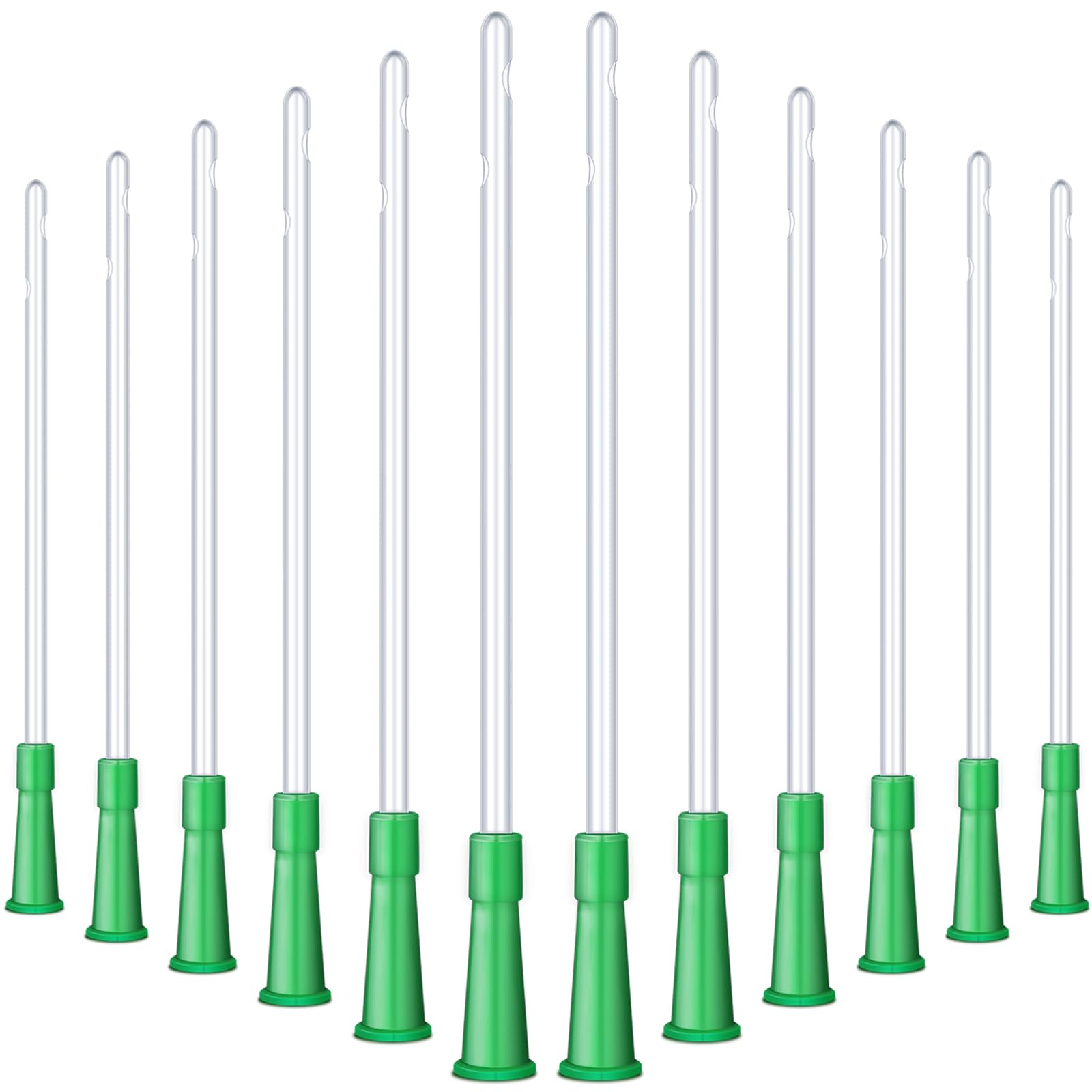 Nuanchu 120 Pieces PVC Replacement Tubings Supplies Tubes Kit Clear Replacements Hose with Flexible Rounded End for Smooth Inser