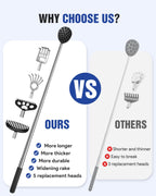 Gelibo Telescoping Back Scratcher with 5Pcs Detachable Heads,Fathers Day Dad Gifts from Wife Daughter Son,Mens Gifts,Husband, Ex