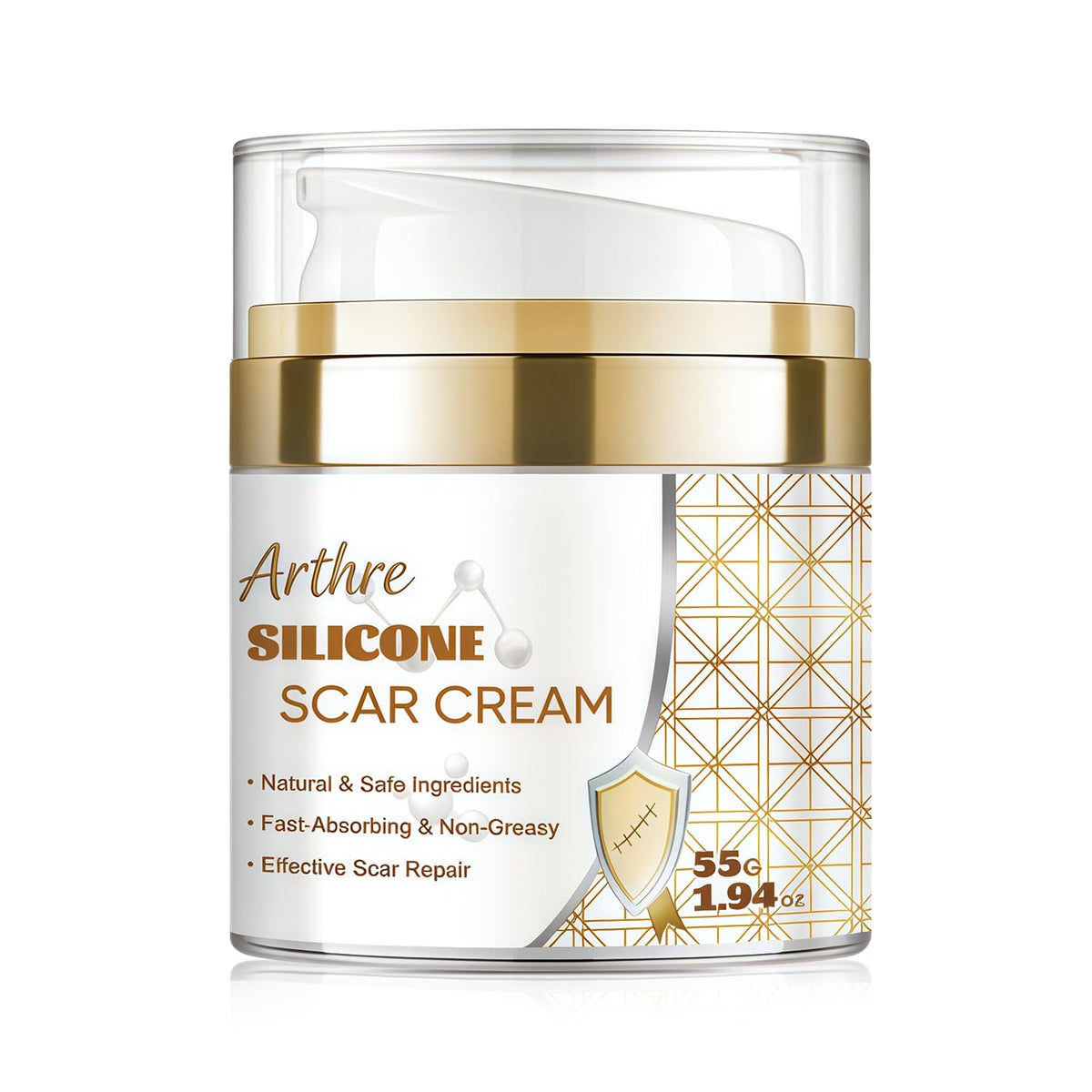 Advanced Silicone Scar Gel Cream, Professional Scar Removal Treatment for CSection Surgery, Injury, Acne, Burn, Keloid & Stretc