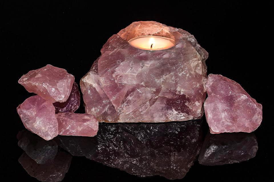 LAIDANLA Rose Quartz 2'' Natural Rough Stones Crystal Large Raw Crystals Bulk Healing Gemstones for Reiki Healing Tumbling Fount