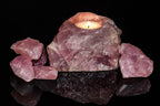 LAIDANLA Rose Quartz 2'' Natural Rough Stones Crystal Large Raw Crystals Bulk Healing Gemstones for Reiki Healing Tumbling Fount