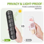 Weekly Pill Organizer 2 Times a Day, Travel Pill Box 7 Day Extra Large Compartments Vitamin Holder, Daily Pill Container 7day XL