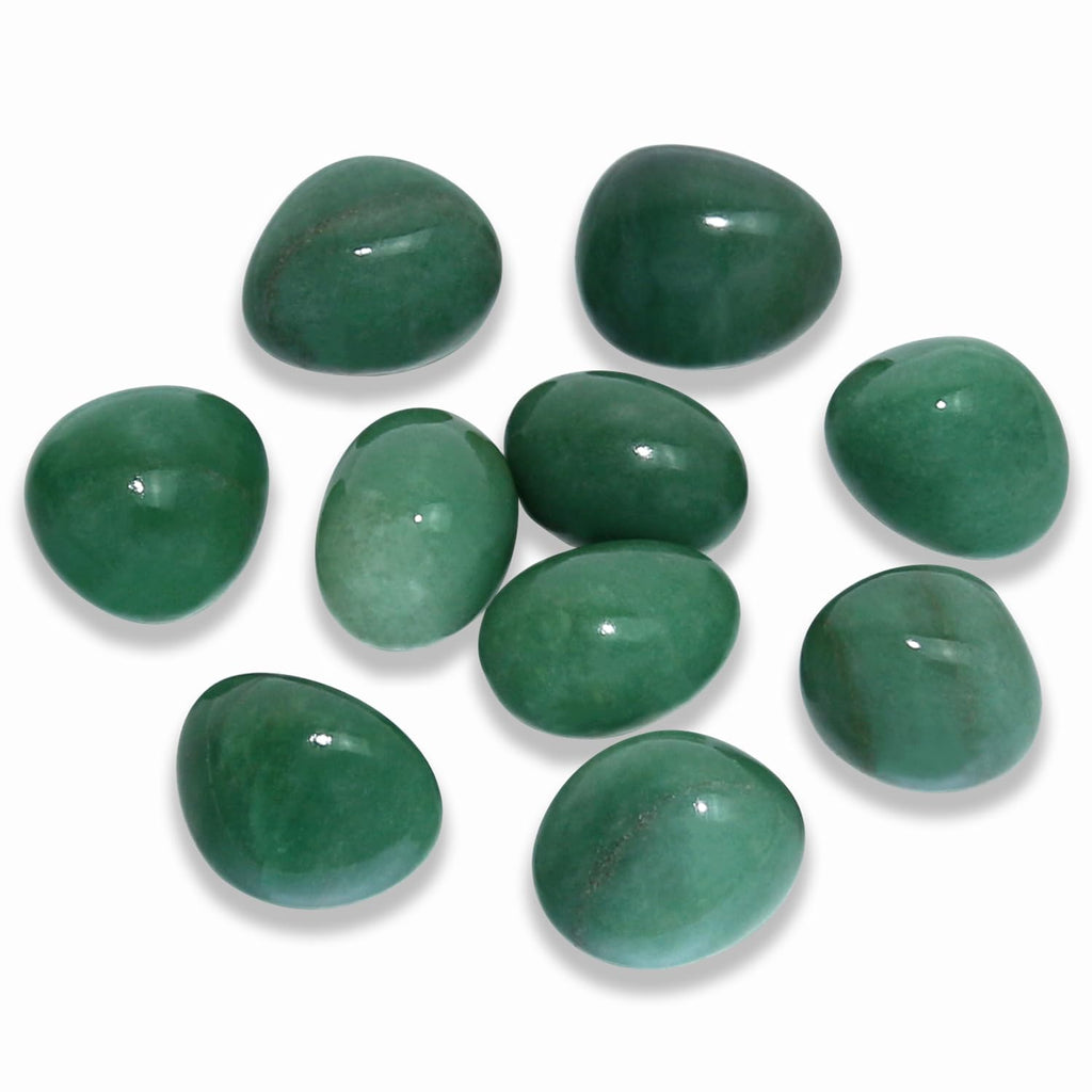 Tumbled Polished Natural Green Aventurine Crystals Stones, Crystals and Healing Stones Quartz Bulk for Wicca, Reiki, Healing Ene