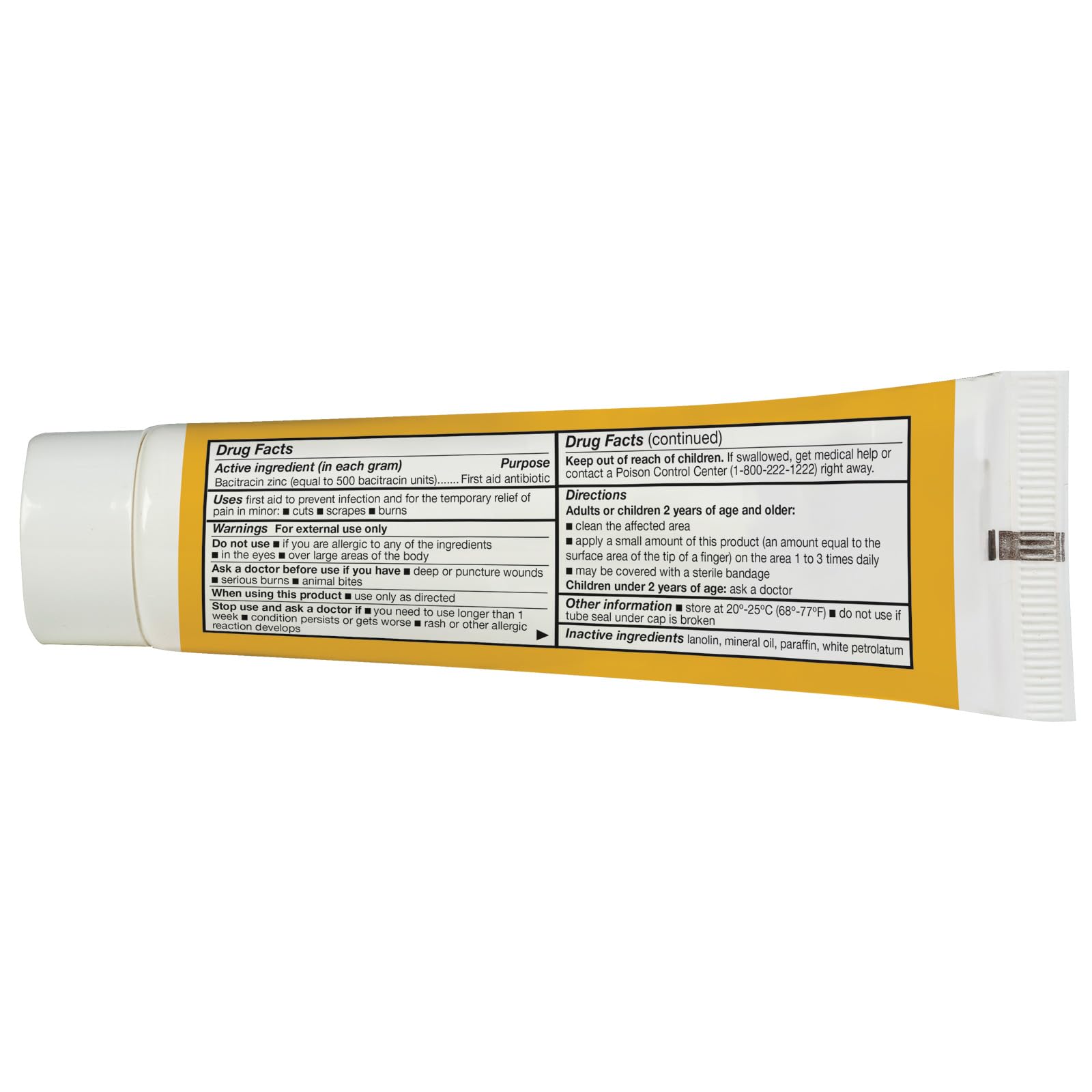 Thera|Care Bacitracin Antibiotic Ointment | First Aid | Infection Prevention and Protection | 1.0 oz | Topical Wound Care for Mi