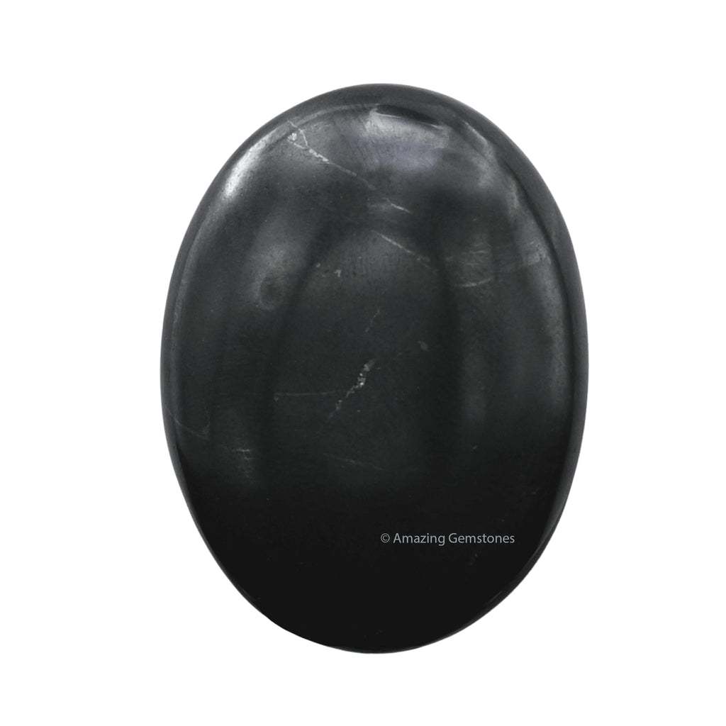 Shungite Crystals and Healing Stones - Large Palm Stone Crystals Piedra - Crystal for Good Luck, Balanced Positive Energy, Medit