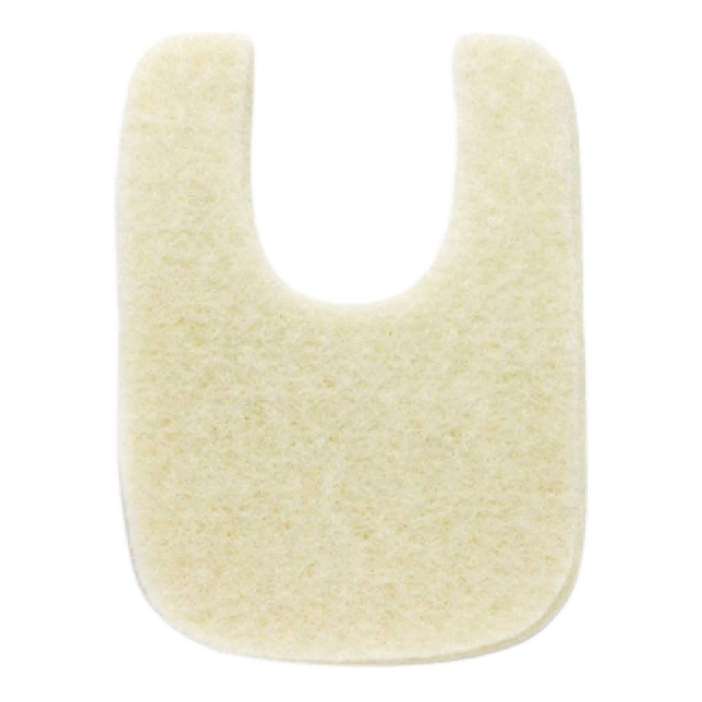 Wide U Shaped Felt Callus Horseshoe Pads - Adhesive Foot Pads That Protect Calluses from Rubbing On Shoes - 1/8 '' - 25 Pack
