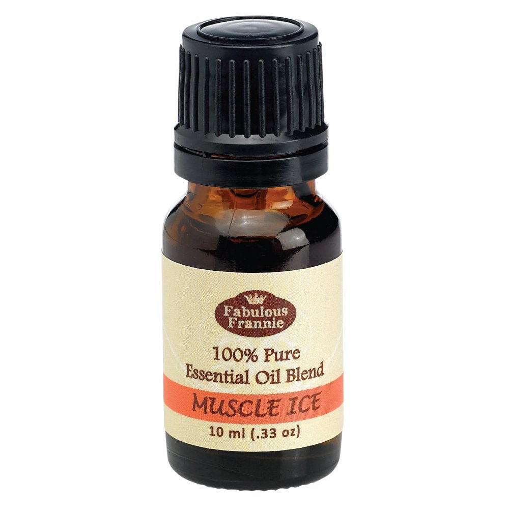 Fabulous Frannie Muscle Ice Pure Essential Oil Blend made with Cinnamon, Eucalyptus, Clove Bud, Lavender, Orange and Peppermint 