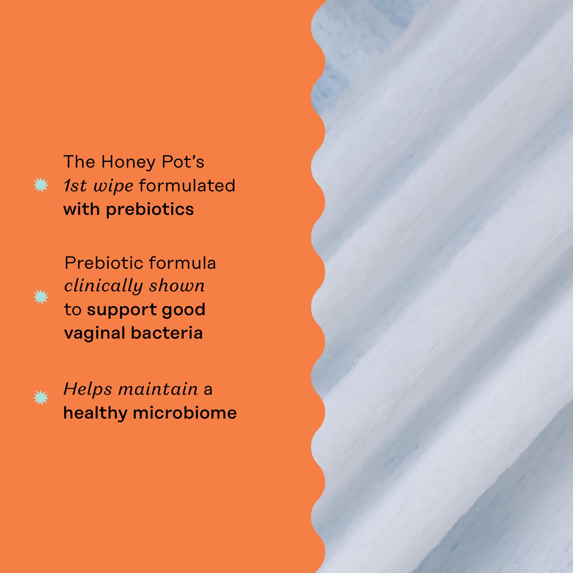 The Honey Pot Company - Prebiotic Feminine Wipes - Herbal Infused Feminine Hygiene Wipes for Sensitive Skin Types - PH Balanced