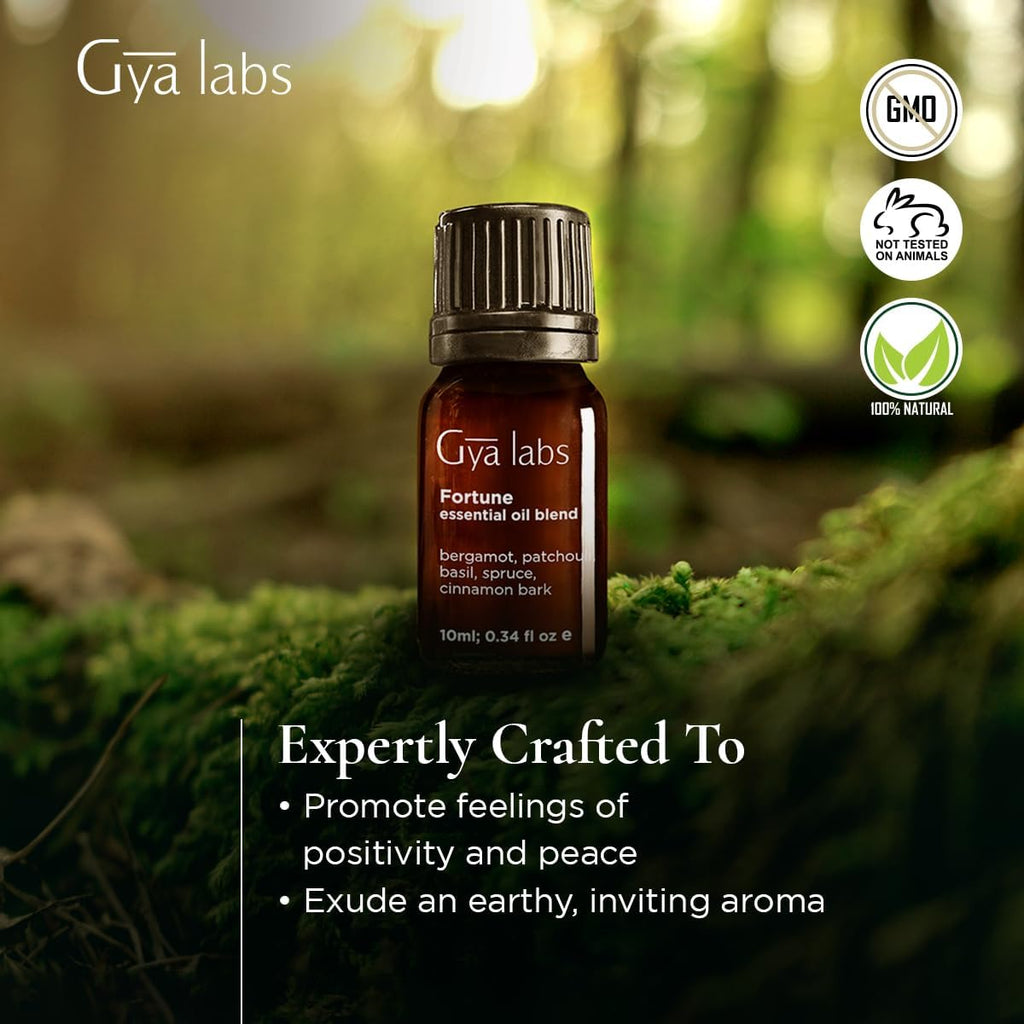 Gya Labs Fortune Essential Oil Blend - Uplifting & Inviting (0.34 Fl Oz)
