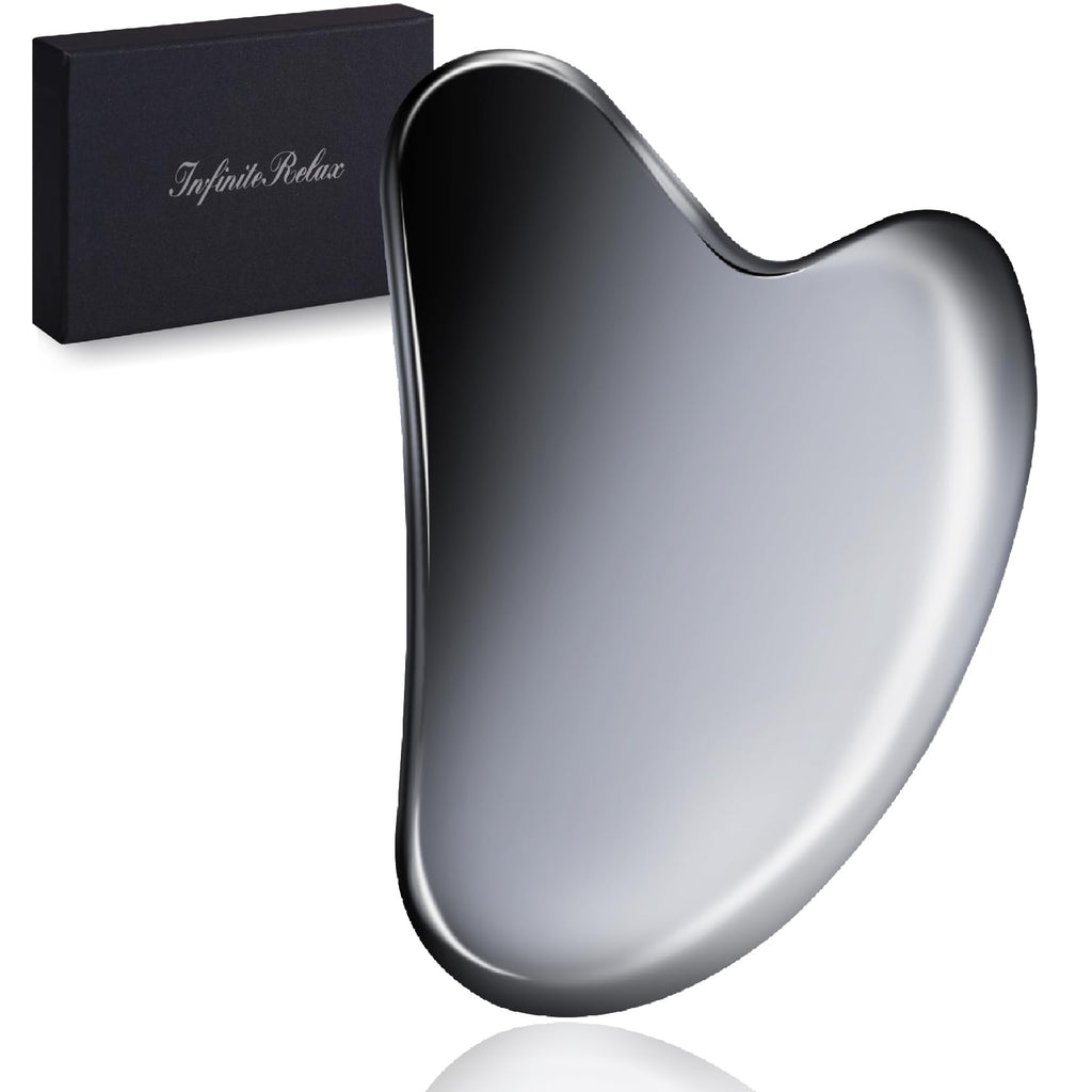 InfiniteRelax Terahertz Gua Sha Facial Tools,Cryo Gua Sha Tool for Face and Body, Gua Sha Massager Tools for Reduce Puffiness an