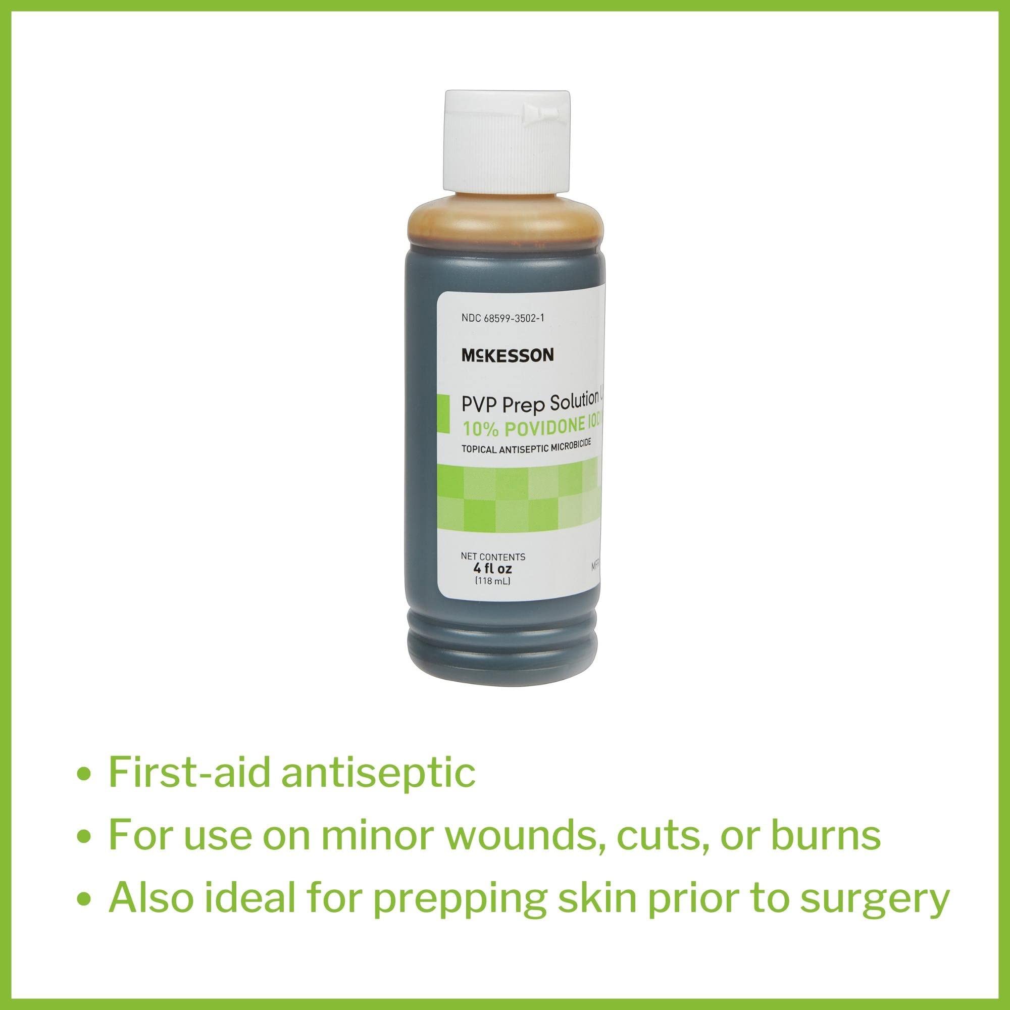 McKesson PVP Prep Solution USP, 10% Povidone-Iodine, 4 oz, 36 Count