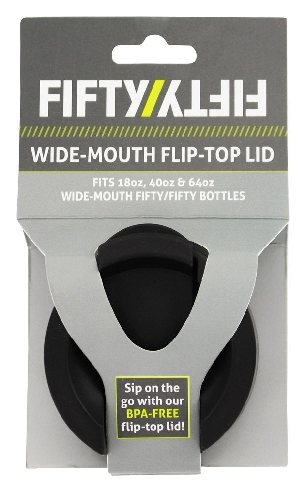 FIFTY/FIFTY A68003BK0 Wide Mouth Flip Top Lid Water Bottle